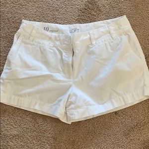 Loft White Shorts
